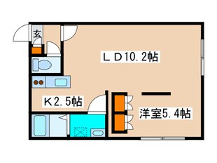 Ｔｉ　ａｍｏ　Ｓ１８の物件間取画像